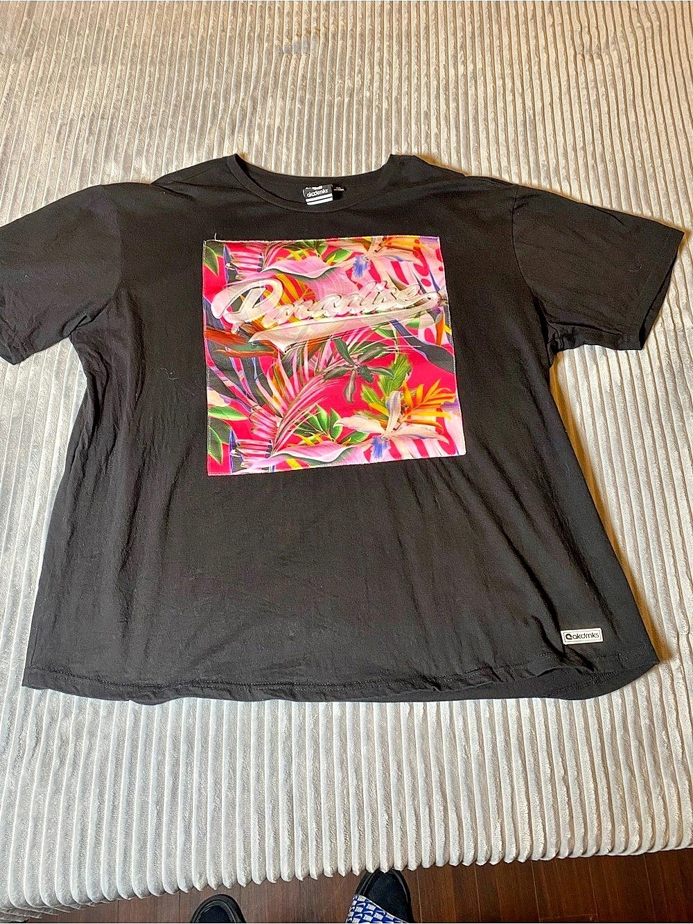 Akademiks Floral Graphic Tee Black 3XL
